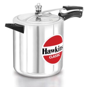 Hawkins Classic Inner Lid Aluminium Pressure Cooker (Tall), 8 Litre, Silver (CL8T)