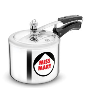 Hawkins 3 Litre Miss Mary Pressure Cooker, Inner Lid Cooker, Silver (MM30)
